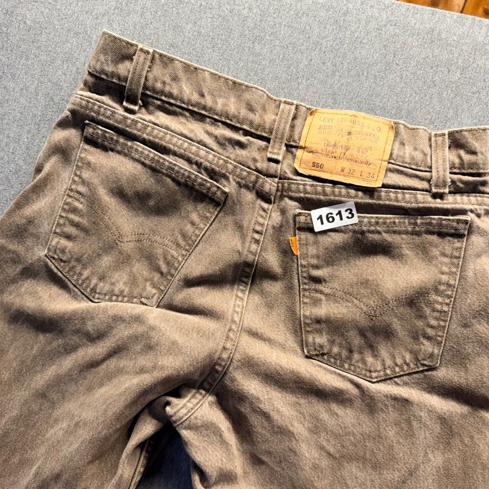 Vintage Levis 550 Orange Tab Jeans Mens 32x34 Brown Made in USA Relaxed Tapered